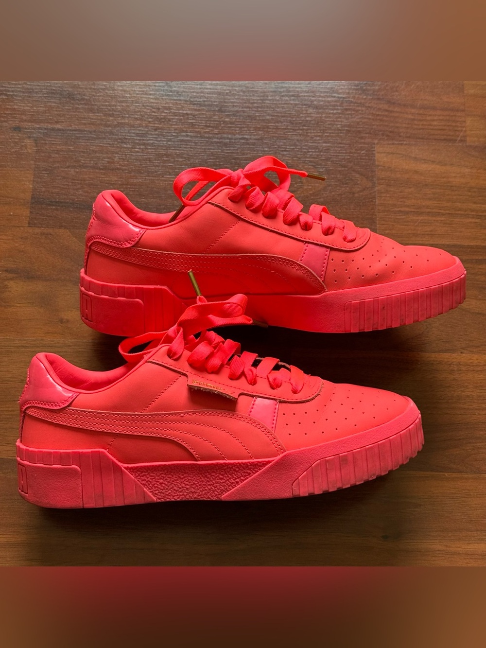 Puma Cali 80’s hot pink women's sneakers size 10 shoes